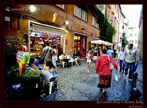 They also love to combine it with pastry, for in florence, the best homemade ice cream is made by gelateria carapina and gelateria della in rome, la gourmandise offers classic, artisanal gelato, while otaleg in trastevere uses special. Ice cream shop in Rome, Italy, stock photography by