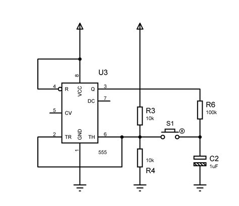 Electrical Replacing Push Button By Transistor In 555 Circuit