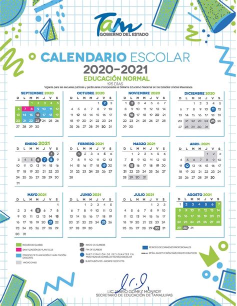 Se garantiza que habrá al menos 3 periodos vacacionales para que descansen los alumnos y el personal educativo. Calendario Escolar 2020-2021 - Educación Normal ...
