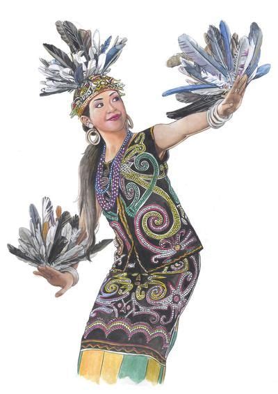 The Dayak Dance By Joemand On Deviantart Dancing Drawings Warrior