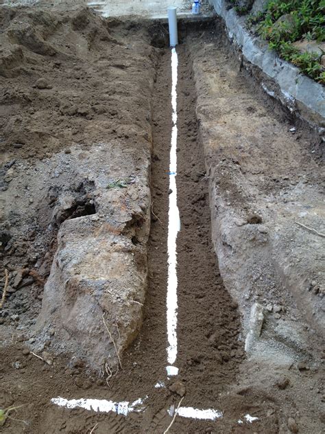 Day 3 New Stormwater Pipes Bedded In Sand Landscaping Retaining