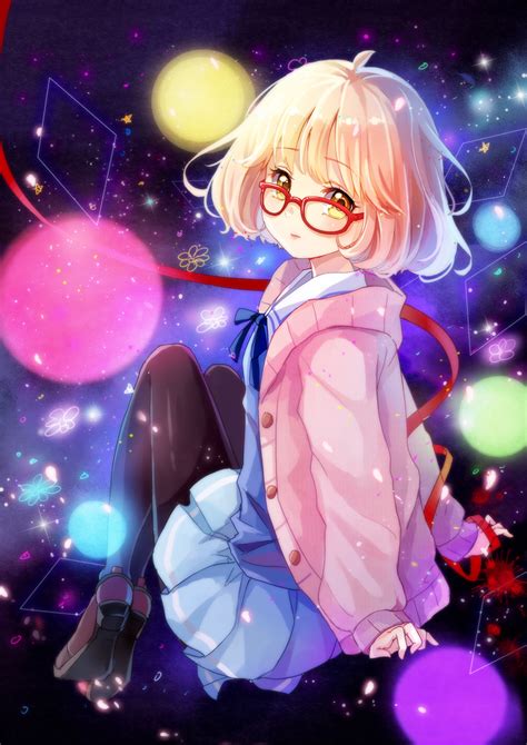 Dorris Kuriyama Mirai Kyoukai No Kanata 10s 1girl Black Pantyhose Blonde Hair Blush Bob