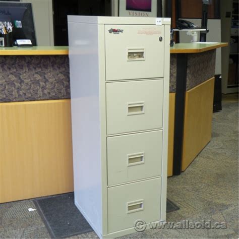 That means the file cabinet can withstand a fire of 350°f for. Beige FireKing Turtle 4 Drawer Fire Proof Locking File ...