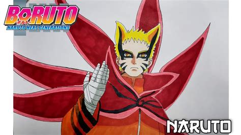 Como Dibujar A Naruto Uzumaki Modo Barion How To Draw Naruto Uzumaki