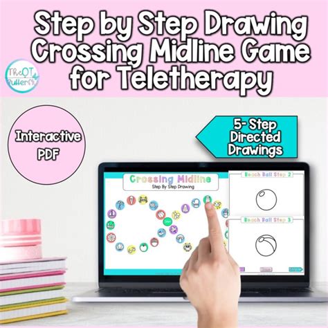 Crossing Midline With Step By Step Drawing Game For Teletherapy The
