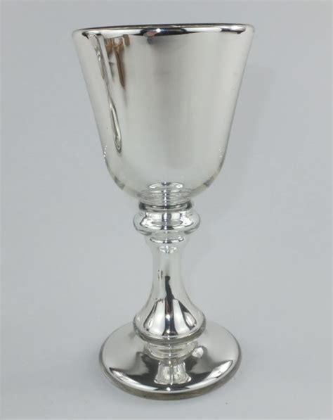 Antique Mercury Glass Hale Thompson Goblet The Antique Dispensary