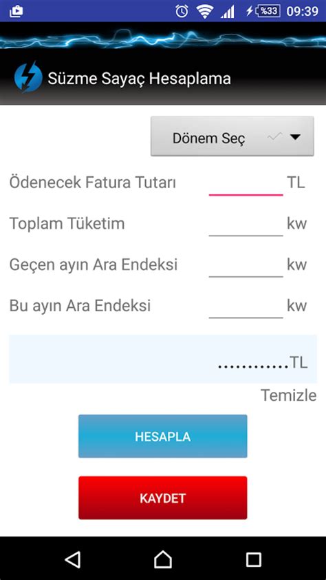 Süzme Sayaç Hesaplama Apk для Android — Скачать