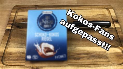 No Sugar Added Schoko Kokos Riegel Von Frankonia Im Test Youtube