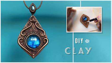 Handmade Tutorial：how To Making A Polymer Clay Jewelry Vintage Pendant