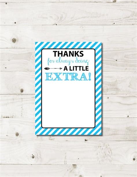 Extra Gum Thank You Card Extra Gum Favor Tag Extra Mile Teacher Appreciation Printable Extra
