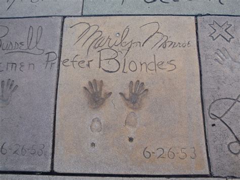 Marilyn Monroe Hand And Foot Prints Hollywood Ca Hollywood Walk Of Fame ⭐️ Pinterest