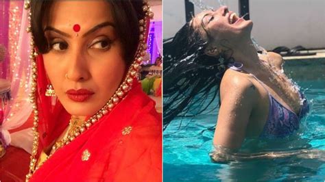 shakti actress kamya punjabi s killing it in a bikini as she beats the heat in a pool check pic