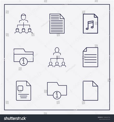 Outline 9 Messy Icon Set Businessman Stock Vector Royalty Free