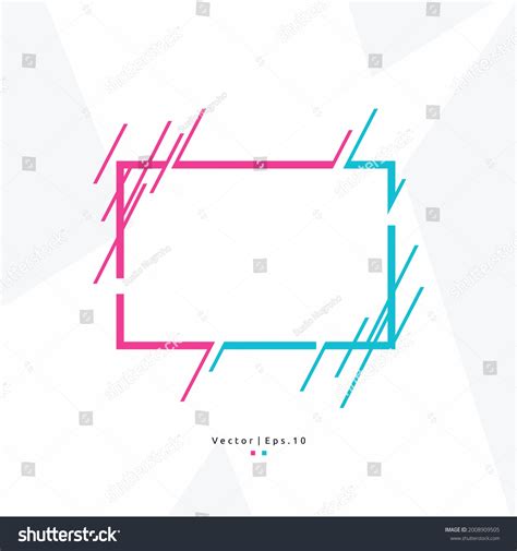 Modern Frame Border Frame Colored Rounded Stock Vector Royalty Free