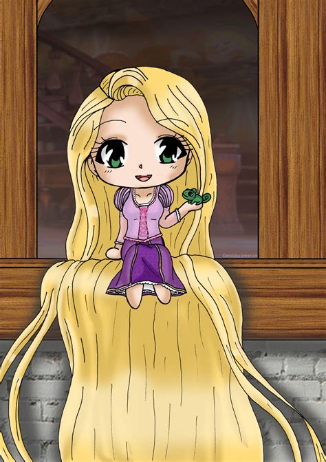 Chibi Rapunzel By Endoku Creation On Deviantart Chibi Chibi Anime