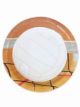 Photos of Volleyball Paper Plates