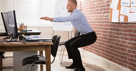 Position your hands behind your head and lift one knee toward. 7 Chair Exercises to Workout While Working | The Iowa Clinic