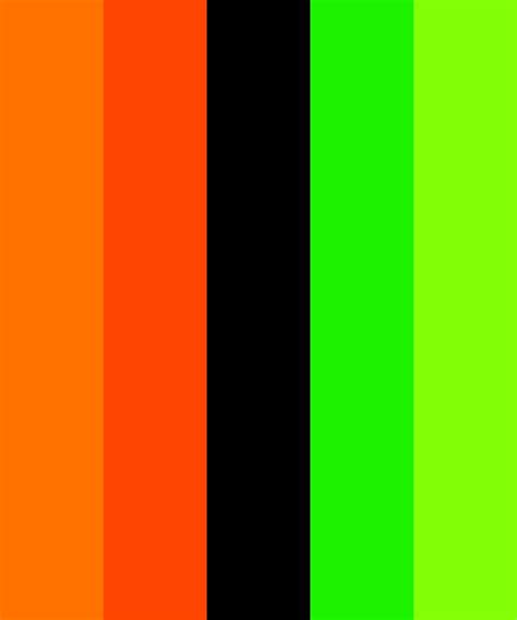 Orange In 2021 Orange Palette Neon Colour Palette Black Color Palette