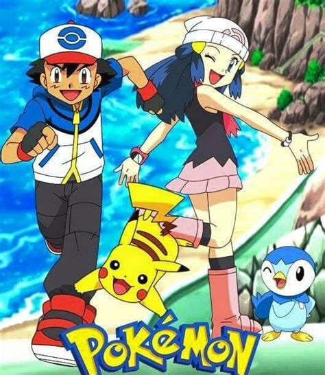 Ash And Pikachu With Dawn And Piplup ♡ I Give Good Credit To