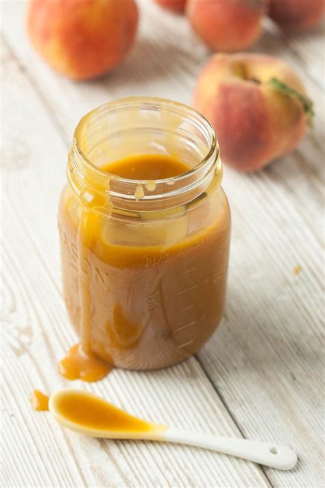 Fresh Peach Caramel Sauce The Kitchen Mccabe Recipe Caramel Sauce