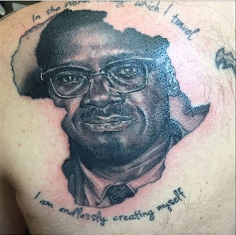 Portrait Tattoo Of Patrice Lumumba The First Democratically Elected