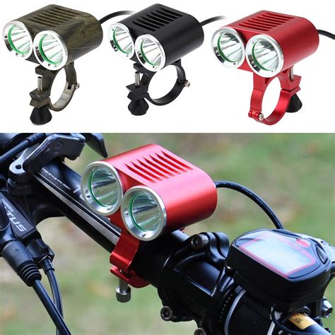 Buy Bicycle Lights Bike Double Head Front Light T6