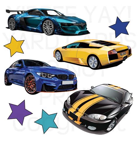 Sport Cars Half Sheet Misc Must Purchase 2 Half Sheets You Can Mix
