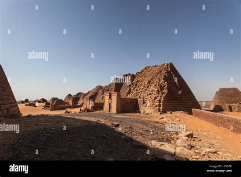 Meroe Pyramids Sudan Stock Photo Alamy