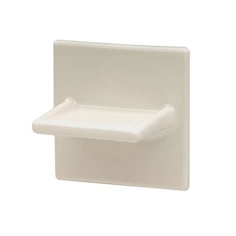 Shop with afterpay on eligible items. Lenape 4 in. x 4 in. Wall-Mounted Bone Ceramic Soap Dish ...