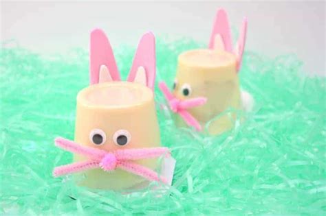 Because rabbits and hares were so fertile. Bunny Pudding Cups - Easy Non-candy Easter Craft & Treat ...