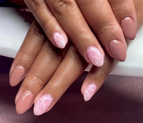 Designs For Nude Nails For Dark Skin That Are Trending Right Now