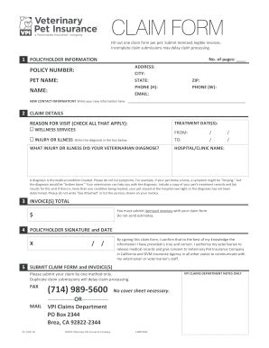 Trupanion Claim Form - Fill Online, Printable, Fillable, Blank | PDFfiller