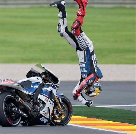 Lorenzo Demonstrating The Importance Of Safety Gear Motogp Racing