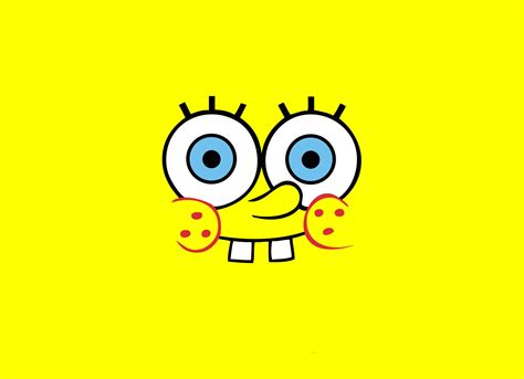 Download Cute And Funny Spongebob Face Wallpaper