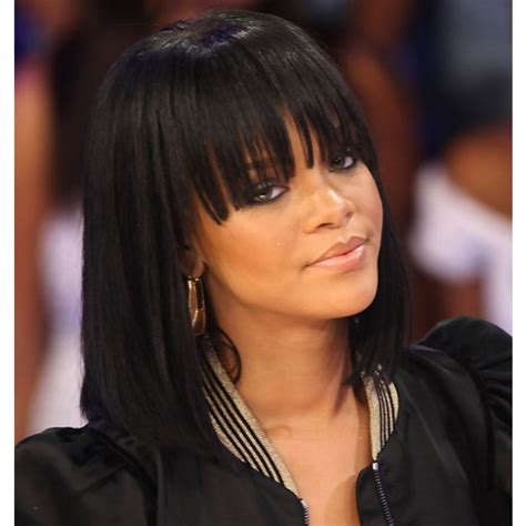 Rihanna Bob With Bangs Rihanna Age Albums