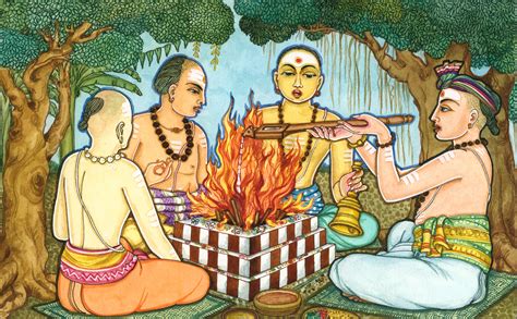 Dancing With Siva Vedic Priests Perfoming Yajna