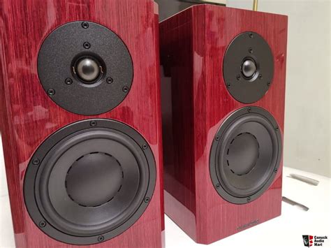 Dynaudio Special 40 Forty Speakers Red Birch W Stands ~ Like New Photo