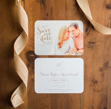 Front And Back Save The Date By The Inviting Pear Credit Kelsey Butler