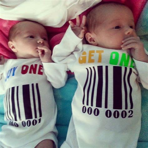 In vitro fertilization (ivf) and some fertility drugs can. BUY ONE GET ONE TWINS ONESIES BAR CODE BABY INFANT ROMPER