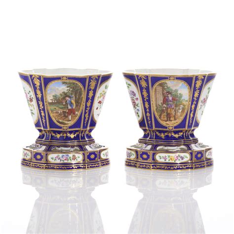 A Pair Of Sèvres Soft Paste Porcelain Vases Circa 1763 65 Adrian Sassoon