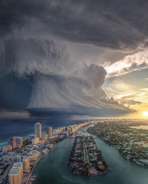 Supercell Storm Over Miami Florida Nature Photography Storm
