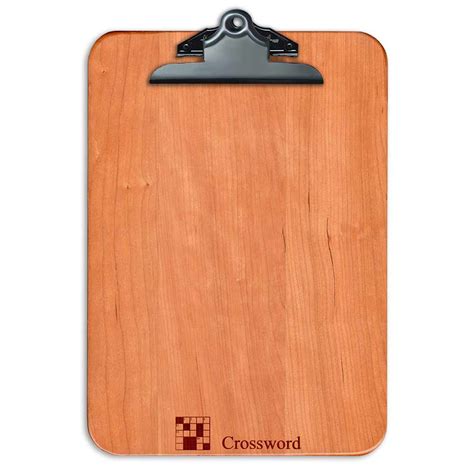 Engraved Crossword Clipboard Handcrafted Usa Winwood