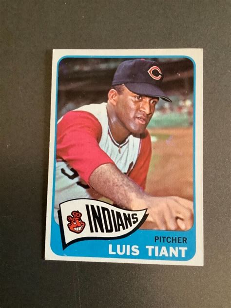 1965 Topps Luis Tiant Cleveland Indians Rookie Rc Nmmt Centered Sharp Ebay