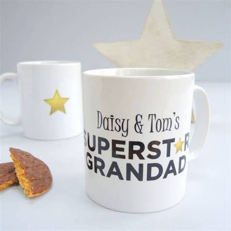 Personalised Superstar Daddy Mug By The Alphabet T Shop