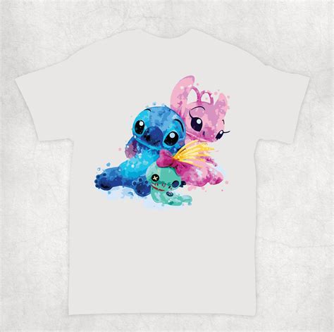 Stitch And Angel T Shirt Unisex T Shirt Disney T Shirt Lilo Etsy