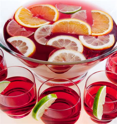 Sparkling Cranberry Punch Non Alcoholic Drink Recipe