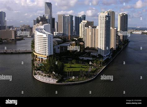 Archival September 2005 Aerial View Of Downtown Miami Beach High Rise