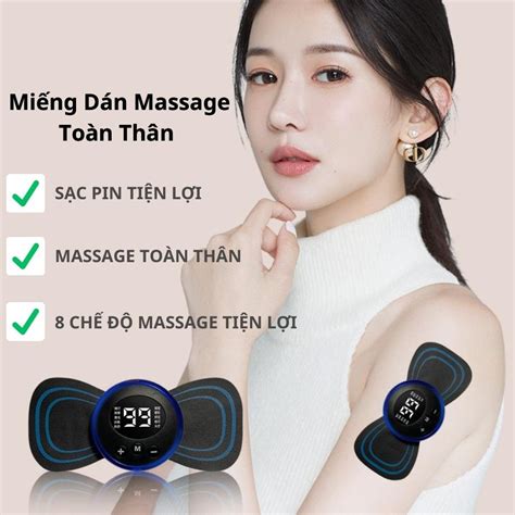 Mua Máy Massage Mini Ems Toàn Thân Miếng Dán Massage Ack Xung điện 8