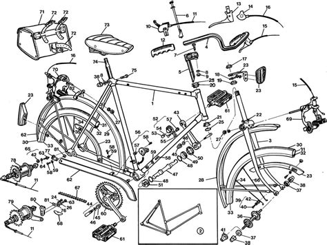 Raleigh Sports Dl22 Bicycle Exploded Drawing From 1977 Raleigh Dealer