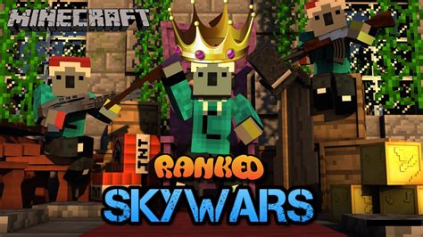 My First Win Minecraft Ranked Skywars Youtube